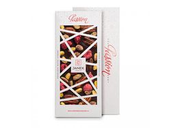 JANEK 72% Čokoláda tmavá Passion (maliny, pistácie, pekany) 120g