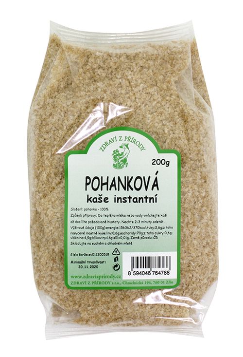 Zdraví z přírody Kaše pohanková inst. 200g