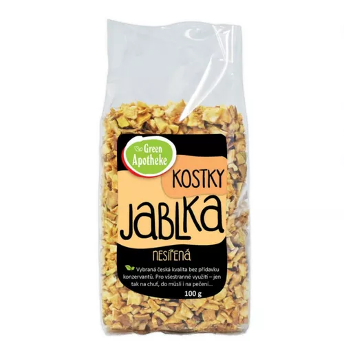 Jablka kostky nesířené 100 g
