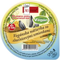 AG Foods Veganská pomazánka se slunečnicovými semínky 50 g