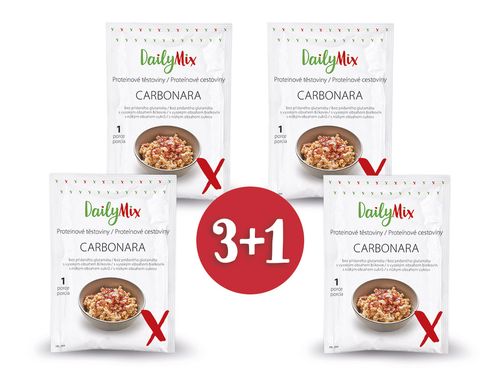 DailyMix Proteinové těstoviny Carbonara 3+1 zdarma