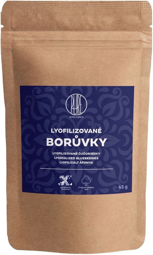 BrainMax Pure Lyofilizované borůvky, 45 g