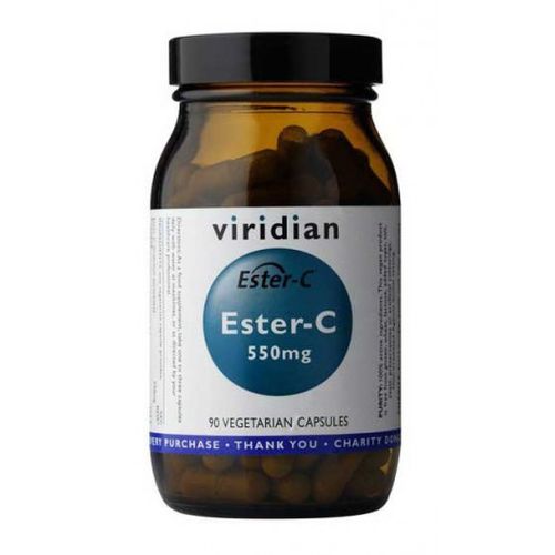 Viridian Ester-C 550mg (Vitamín C), 90 kapslí