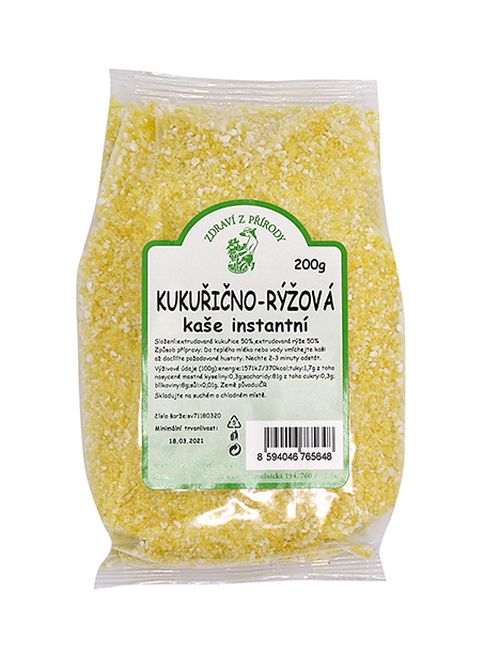 Zdraví z přírody Kaše kukuřično-rýžová inst. 200g