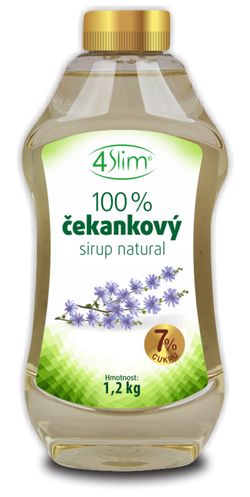 4slim 100% Čekankový sirup natural 1,2 kg