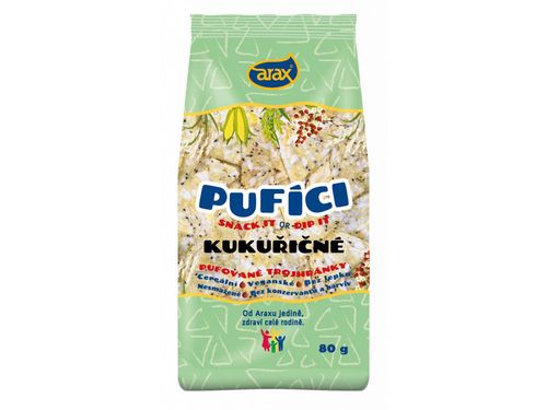 ARAX Pufíci, Kukuřičné trojhránky 80 g