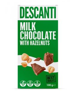 Descanti Chocolate Milk Hazelnut (NO ADDED SUGAR) 100 G