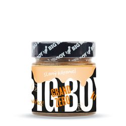 BIG BOY Grand Zero slaný karamel - Arašídový krém s příchutí slaný karamel 250 g