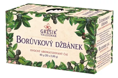 Borůvkový džbánek ovocný čaj 20 sáčků 40 g