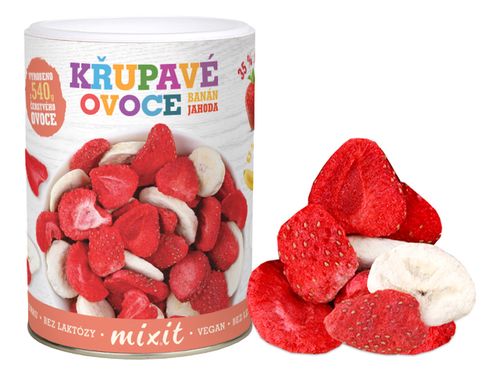 MIXIT Banán Jahoda - Křupavé ovoce 80g