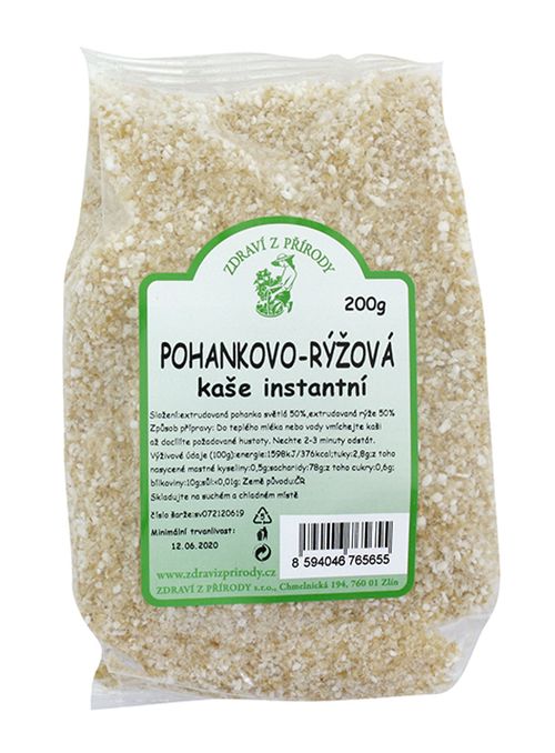 Zdraví z přírody Kaše pohankovo-rýžová inst. 200g