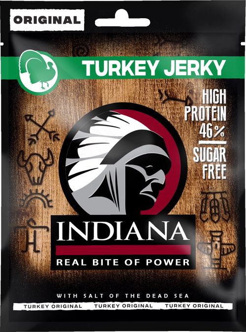 INDIANA s.r.o. INDIANA Jerky ORIGINAL - sušené krůtí maso Množství: 90 g