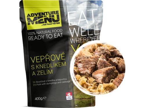 Adventure Menu - Vepřové s knedlíkem a se zelím, 400 g