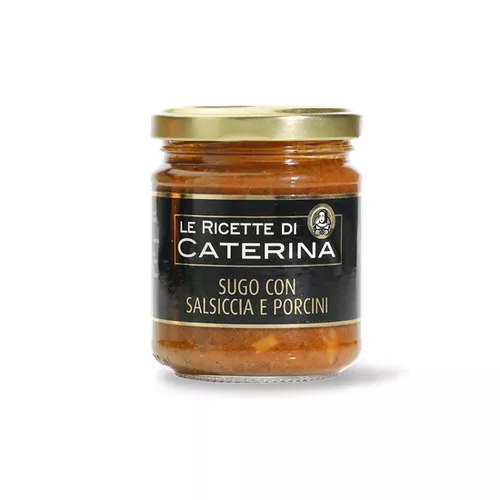 Rajčatová omáčka s klobásou a hříbky, 180 g