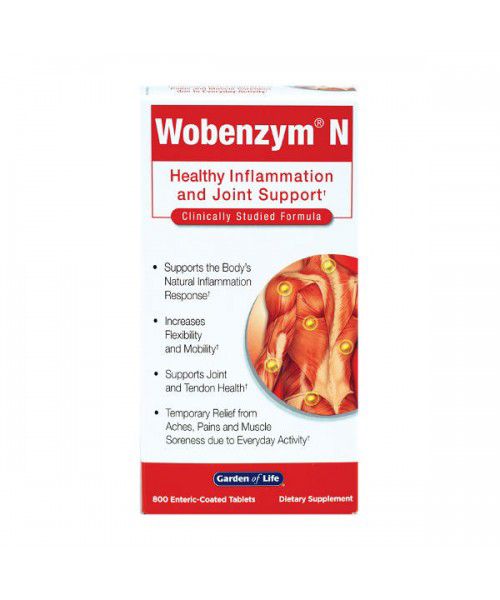 Garden of Life Wobenzym N, 800 enterosolventních tablet