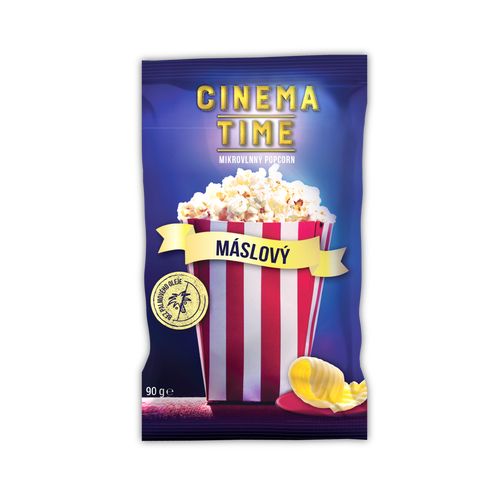 Cinema Time Mikrovlnný popcorn máslový 90 g