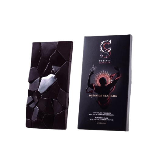 Tabulka hořké čokolády s krémovou náplní balsamického octa z třešní, 120 g