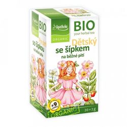 Apotheke Dětský ovocný čaj s šípkem BIO 20 sáčků