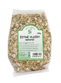 Zdraví z přírody Vločky žitné natural 250g