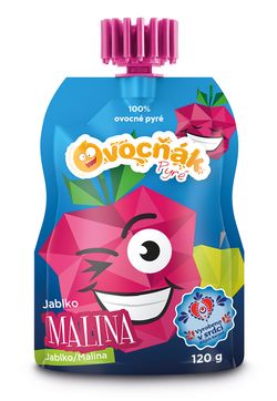 Ovocňák s.r.o. OVOCŇÁK pyré Jablko - malina 120g