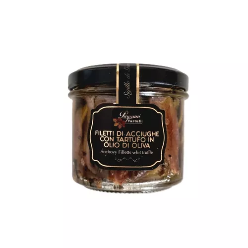 Filety z ančoviček s černým lanýžem, 90 g