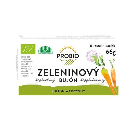 PRO-BIO Bujon zeleninový BIO kostky 66 g