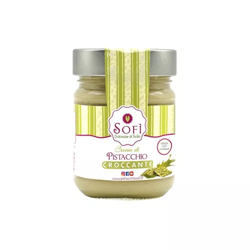 Pistáciový krém s křupinkami 46%, 190 g