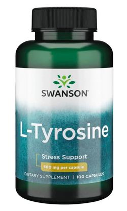 Swanson L-Tyrosine, 500 mg, 100 kapslí