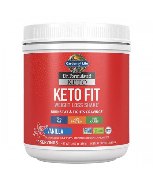 Garden of Life Dr. Formulated - Keto Linie - Weight Loss Shake Vanilka, 355g