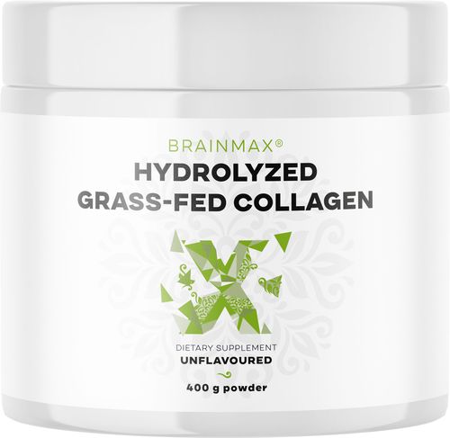 BrainMax Hydrolyzovaný Kolagen, Grass-fed Collagen, 400 g