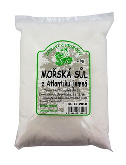 Zdraví z přírody Mořská sůl z Atlantiku jemná 1 kg