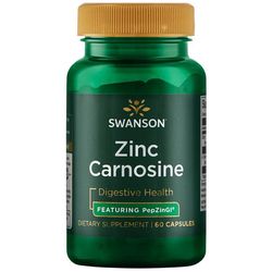 Swanson Zinc Carnosine, Zinek Karnosin, 60 kapslí