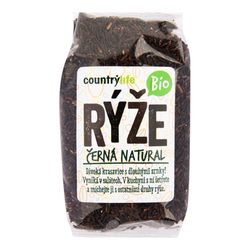 CountryLife - Rýže černá natural BIO, 500g *cz-bio-001 certifikát