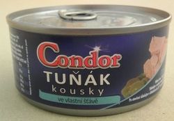 Condor Tuňák kousky ve vlastní šťávě (plechovka) 170 g