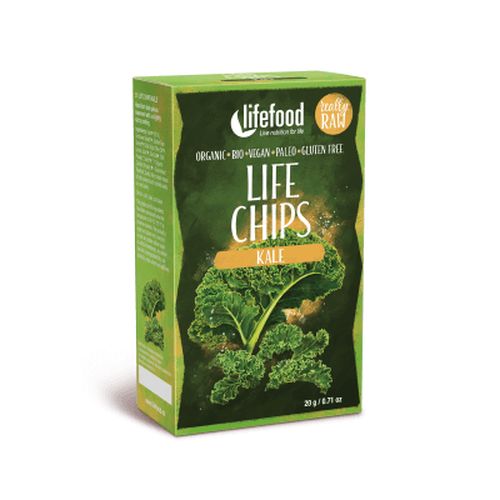 Lifefood Life Chips Zeleninové z kadeřávku BIO RAW 20 g