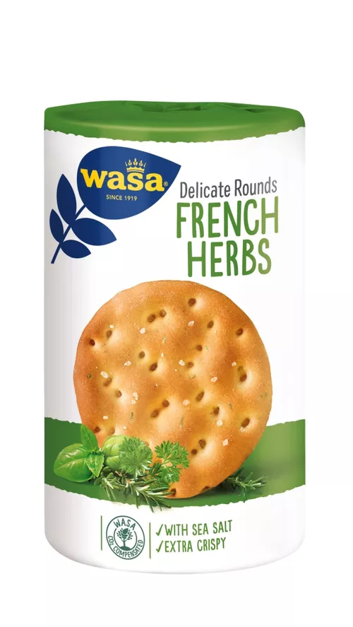 Wasa Delicate Rounds francouzské bylinky  205 g