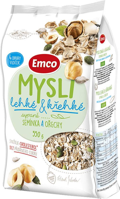 Emco Mysli Sypané lehké a křehké - semínka a ořechy 550 g