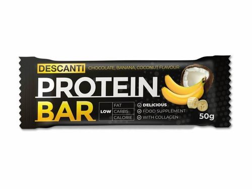 Descanti protein bar ( banán, kokos ) 50 g - 