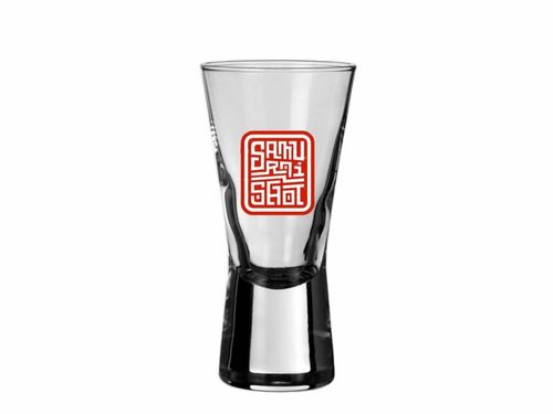 Samurai shot Panák sklo s logem