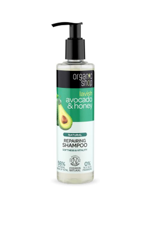 Organic Shop - Obnovující šampon s avokádem a medem, 280 ml