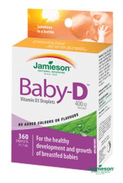 Jamieson Baby-D™ Vitamín D3 400 IU kapky 11,7 ml kapky