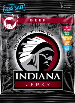 Indiana Jerky hovězí Less Salt 25 g