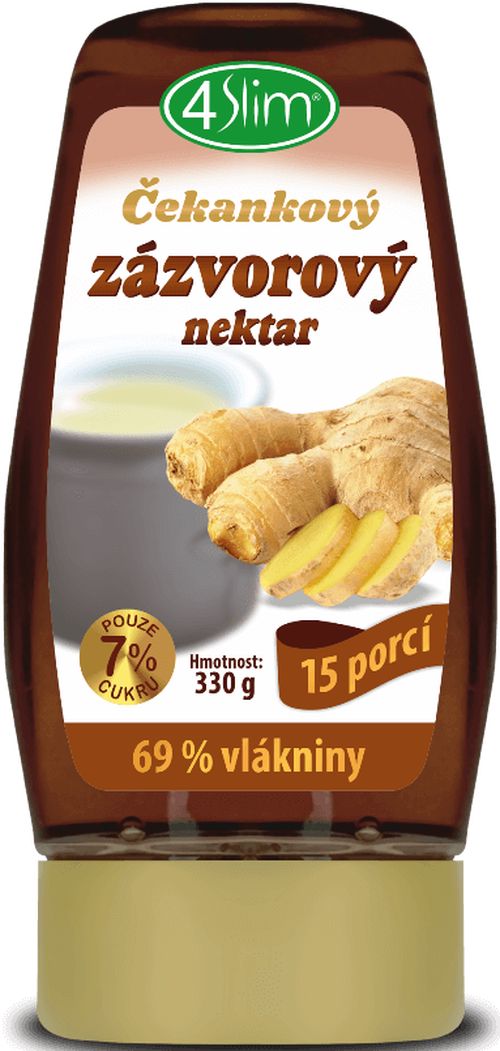 4Slim Čekankovo-zázvorový nektar 330 g