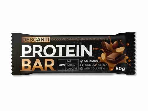 Descanti protein bar (karamel, arašídové máslo ) 50 g - 