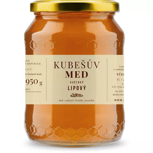 Kubešův med MED KVĚTOVÝ LESNÍ S LÍPOU 750 g