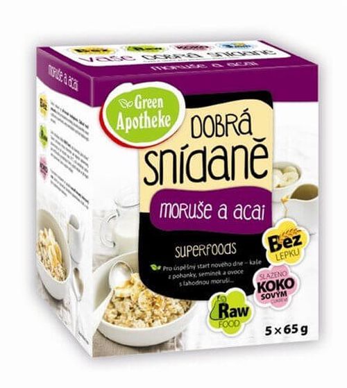 Green Apotheke Dobrá snídaně Moruše a acai 5x65g