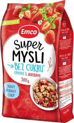 Emco Super mysli křupavé s jahodami 500 g