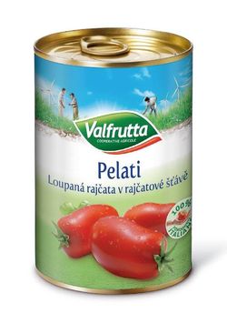 Valfrutta Loupaná rajčata v rajčatové šťávě 400 g