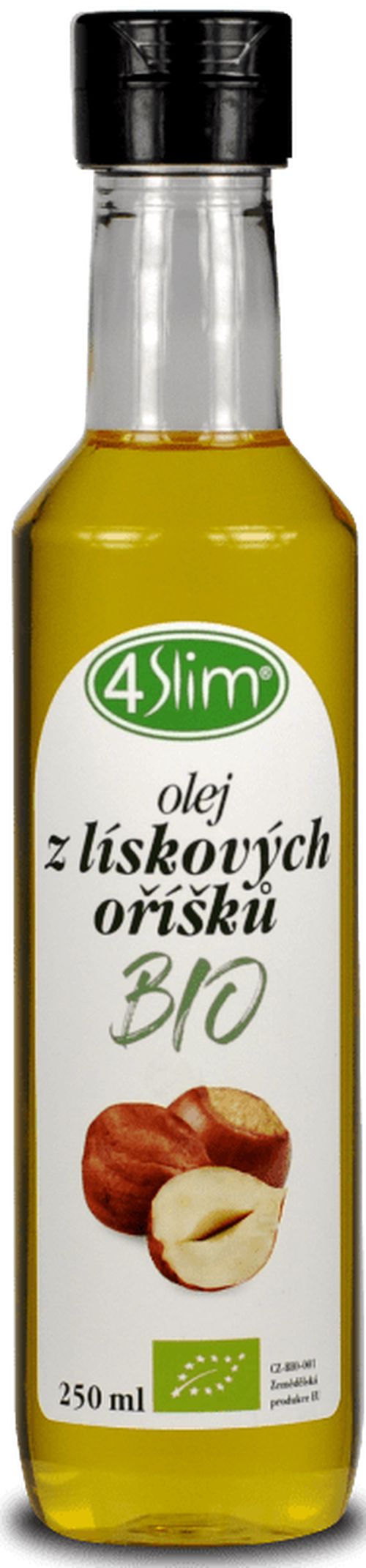 4Slim - Olej z lískových ořechů BIO 250ml *CZ-BIO-001