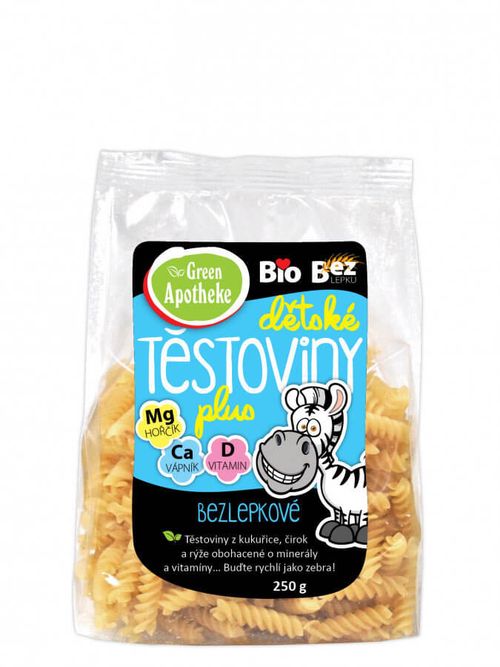 Green Apotheke Těstoviny Bio dětské Zebra 250 g